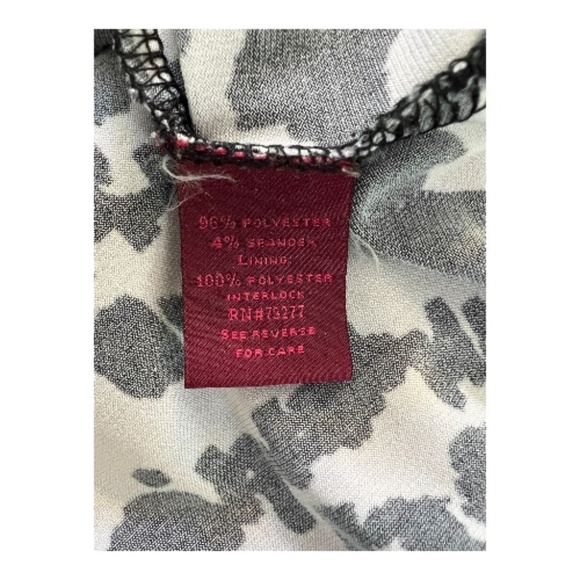 ๐ค๐ค EUC 212 COLLECTION Black & White Print Faux Wrap Dress | Sz XS - Picture 6 of 7